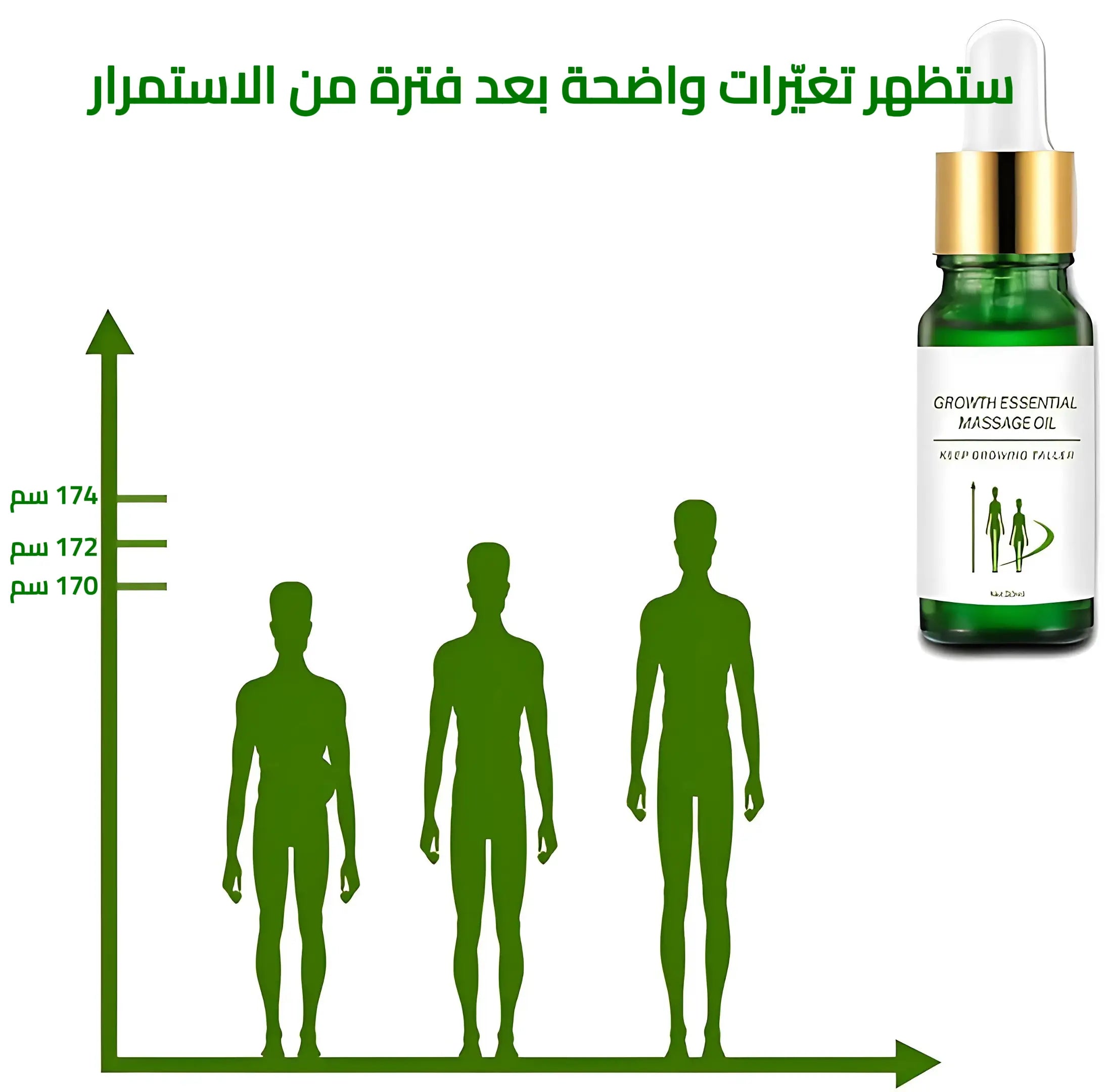 زيت تدليك طبيعي للنمو وزيادة الطول سيروم عشبي صحي للجسم