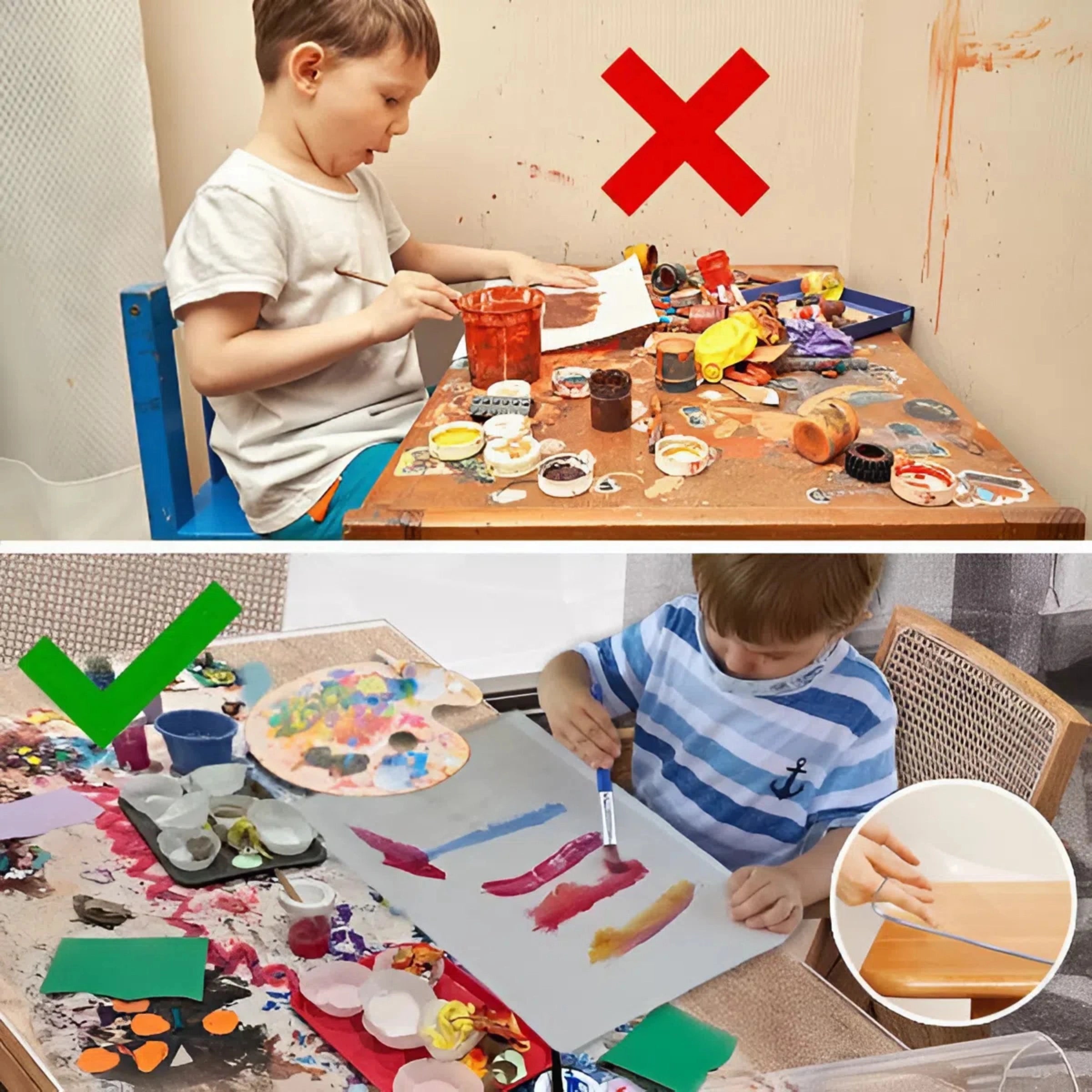 غطاء طاولة من مادة PVC